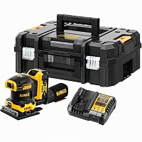 Аккумуляторная плоскошлифовальная машина DEWALT DCW200P1T, 18 В, 13500 кол/мин, с АКБ 5 Ач и ЗУ, в кейсе TSTAK (DCW200P1NT-XJ)
