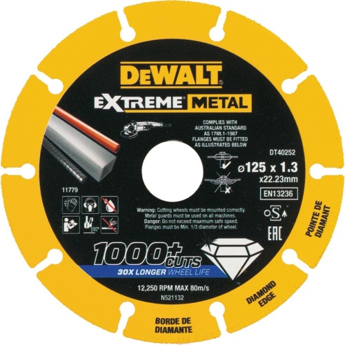 Диск алмазный DEWALT 125х22.23мм (DT40252-QZ) фото 2