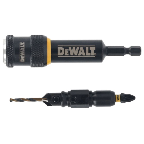 Быстросменный узел DEWALT Flip&Drive DT70787: бита PZ2, 25 мм + пилотное сверло с зенкером, 2.77 мм