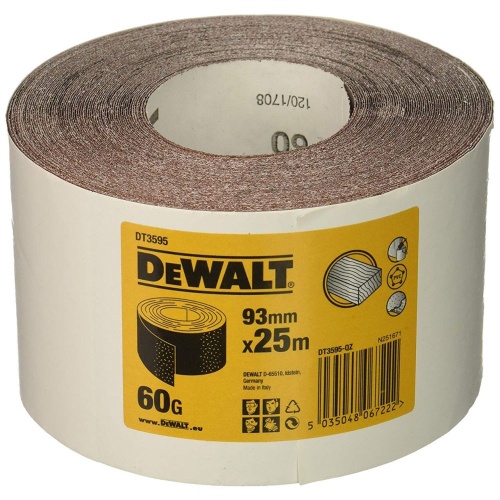 Шлифлисты DEWALT DT3595, 25 м x 93 мм, 60G Шлифлисты DEWALT DT3595, 25 м x 93 мм, 60G