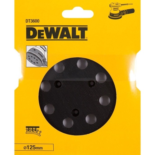 Шлифовальная пластина для D26453 и DW423 DEWALT DT3600,125 мм, 8 отверстий Шлифовальная пластина для D26453 и DW423 DEWALT DT3600,125 мм, 8 отверстий