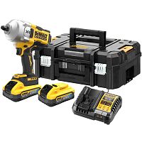 Аккумуляторный гайковерт DEWALT DCF961H2T, 18 В, 2372 Нм, 1890 уд/мин, с 2 АКБ 5 Ач и ЗУ, в кейсе TSTAK (DCF961H2T-QW)