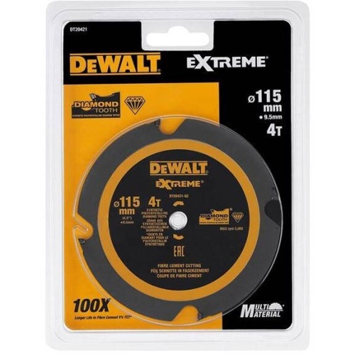 Пильный диск DEWALT DT20421, EXTREME 115 x 9.5 мм 4T фото 5