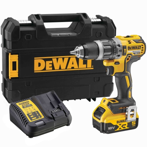 Дрель-шуруповерт DEWALT DCD796P1, 18 В, 2000 об/мин, 34000 уд/мин, с АКБ 5 Ач и ЗУ, в кейсе TSTAK (DCD796P1-QW) Дрель-шуруповерт DEWALT DCD796P1, 18 В, 2000 об/мин, 34000 уд/мин, с АКБ 5 Ач и ЗУ, в кейсе TSTAK (DCD796P1-QW)