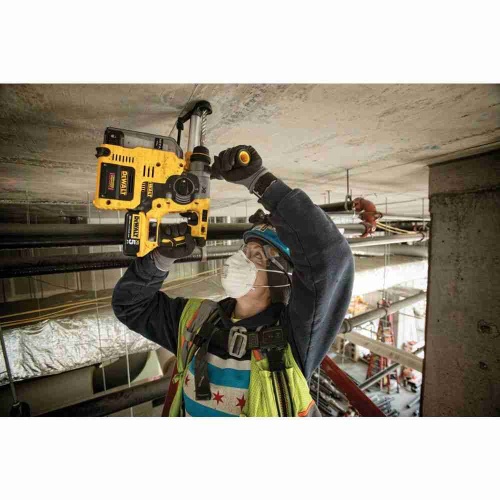 Набор DEWALT DCK422P3, 18 В: дрель DCD796 + шуруповерт DCF887 + УШМ DCG405 + перфоратор DCH273, с 3 АКБ 5 Ач и ЗУ, в 2 кейсах фото 5