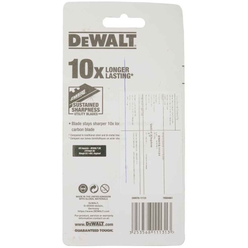 Лезвие для ножа DEWALT DWHT8-11131, трапециевидное, 63x20 мм, 50 шт. фото 2 Лезвие для ножа DEWALT DWHT8-11131, трапециевидное, 63x20 мм, 50 шт. фото 2