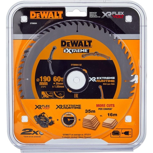 Диск пильный по дереву DEWALT DT99564, 190х30 мм (DT99564-QZ) фото 4