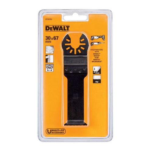 Насадка для мультитул пилка DEWALT DT20703, 30 мм, HSS (DT20703-QZ)