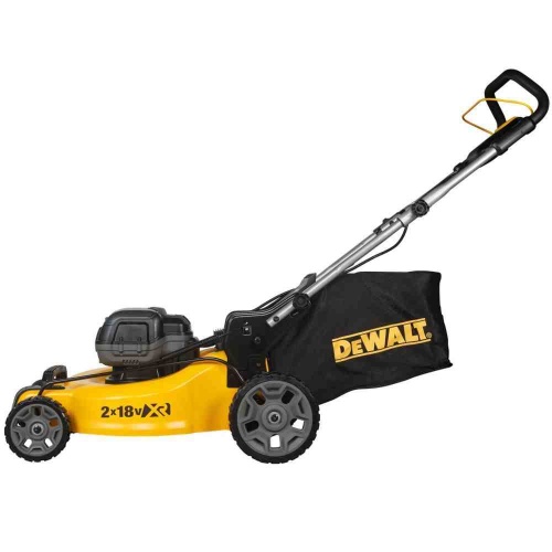 Аккумуляторная газонокосилка DEWALT DCMW564P2, 2х18 В, 3300 об/мин, 55 л, с 2 АКБ 5 Ач и ЗУ (DCMW564P2-QW) фото 9