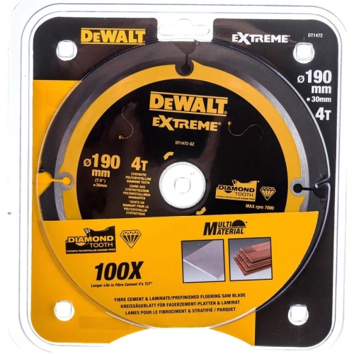 Пильный диск DEWALT DT1472, по фиброцементу, 190х30х1.4 мм (DT1472-QZ) фото 4