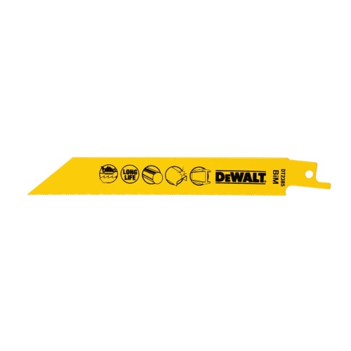Полотно DEWALT DT2385, по металлу для сабельных пил биметаллическое, BiM, 152 x 1.1 мм, S922AF, 5 шт. фото 2