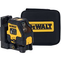 Аккумуляторный лазерный нивелир DEWALT DCLE14201RB, красный луч, 30 м, в чехле (DCLE14201RB-XJ)