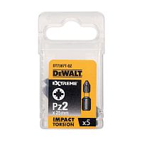 Биты ударные DEWALT IMPACT DT7387T, Torsion Pz2, 25 мм, 5 шт.