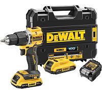 Аккумуляторная ударная дрель-шуруповерт DEWALT DCD100YD2T, 18 В, 1650 об/мин, 28050 уд/мин, с 2 АКБ 2 Ач и ЗУ, в кейсе TSTAK (DCD100YD2T-XJ)