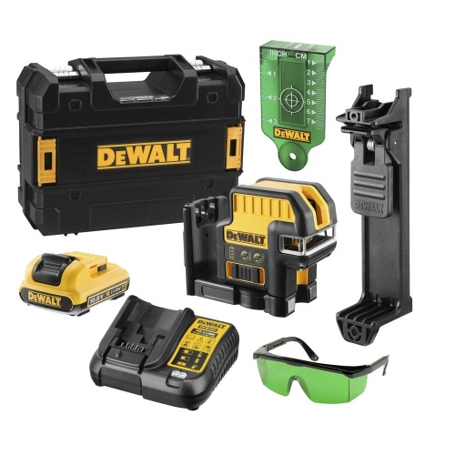 Самовыравнивающийся комбинированный ЗЕЛЕНЫЙ лазерный уровень DEWALT DCE0825D1G Самовыравнивающийся комбинированный ЗЕЛЕНЫЙ лазерный уровень DEWALT DCE0825D1G