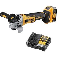 Аккумуляторная угловая шлифмашина DEWALT DCG405P1, 20 В, 100 мм, 9000 об/мин, с АКБ 5 Ач и ЗУ (DCG405P1N-A9)