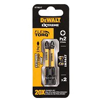 Бита DEWALT PZ2, 57 мм, HEX, 2 шт. (DT70531T-QZ)