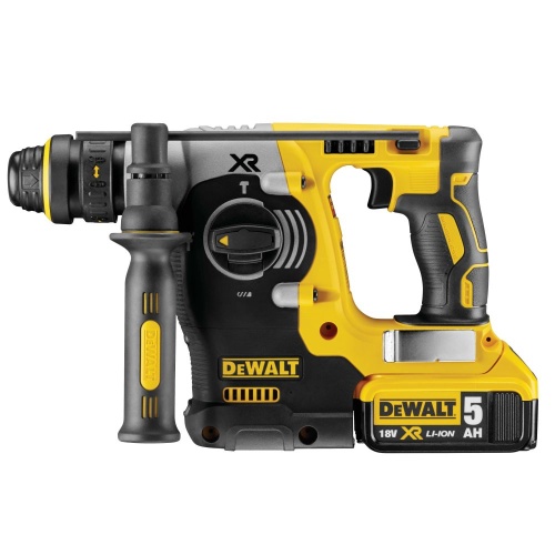 Аккумуляторный перфоратор DEWALT DCH274P2T, 18 В, 2.1 Дж, 4600 уд/мин, с 2 АКБ 5 Ач и ЗУ, в кейсе (DCH274P2T-QW) фото 4