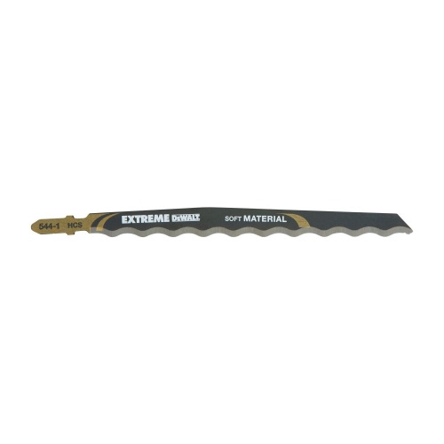 Пилка для лобзика DEWALT EXTREME DT2201, по мягким материалам, HCS, нож волнистый, 152 x 125 x 100 мм, T313AW, 5 шт. фото 2 Пилка для лобзика DEWALT EXTREME DT2201, по мягким материалам, HCS, нож волнистый, 152 x 125 x 100 мм, T313AW, 5 шт. фото 2