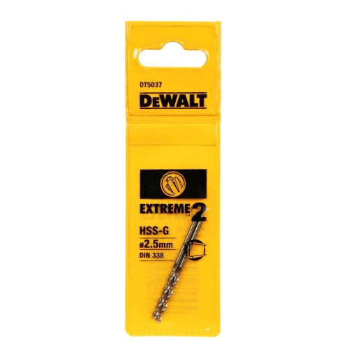 Сверло по металлу DEWALT EXTREME 2, 2.5x57x30 мм (DT5037-QZ) Сверло по металлу DEWALT EXTREME 2, 2.5x57x30 мм (DT5037-QZ)