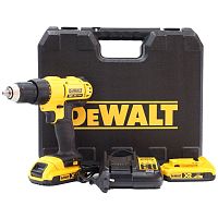 Аккумуляторная дрель-шуруповерт DEWALT DCD771D2, 18 В, 1500 об/мин, с 2 АКБ 2 Ач и ЗУ, в кейсе (DCD771D2-QW)