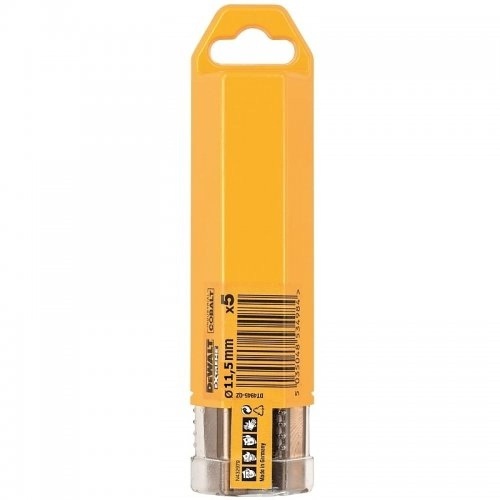 Сверло по металлу DEWALT DT4946, COBALT 5%, 11.5 x 142 x 91 мм, 5 шт. Сверло по металлу DEWALT DT4946, COBALT 5%, 11.5 x 142 x 91 мм, 5 шт.