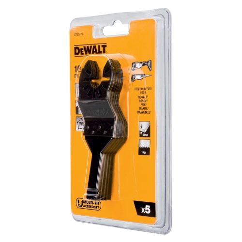 Погружное пильное полотно DEWALT DT20726, биметаллическое 43 x 10 мм, 5 шт. для DT20706 фото 2 Погружное пильное полотно DEWALT DT20726, биметаллическое 43 x 10 мм, 5 шт. для DT20706 фото 2