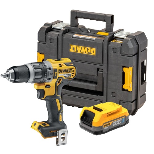 Ударная дрель-шуруповерт DEWALT DCD796E1T, 18 В, 2000 об/мин, 34000 уд/мин, с АКБ 1.7 Ач, в кейсе TSTAK (DCD796E1T-QW) Ударная дрель-шуруповерт DEWALT DCD796E1T, 18 В, 2000 об/мин, 34000 уд/мин, с АКБ 1.7 Ач, в кейсе TSTAK (DCD796E1T-QW)