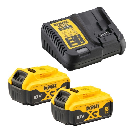 Аккумуляторный набор DEWALT DCK2077P2T, 18 В: дрель-шуруповерт DCD791 + гайковерт DCF894, с 2 АКБ 5 Ач и ЗУ, в 2 кейсах TSTAK (DCF921NT-XJ ) фото 4