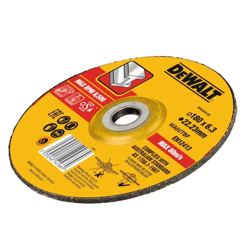 Круг зачистной по металлу EXTREME 180x22.2x6.0 мм DEWALT DT43918 фото 2