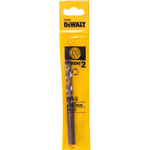 Сверло по металлу DEWALT Extreme 2 DT5057-QZ, HSS-G, 10.5х133х84 мм Сверло по металлу DEWALT Extreme 2 DT5057-QZ, HSS-G, 10.5х133х84 мм
