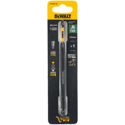 Бита DEWALT DT7802T, T20, 152 мм (DT7802T-QZ) фото 3 Бита DEWALT DT7802T, T20, 152 мм (DT7802T-QZ) фото 3